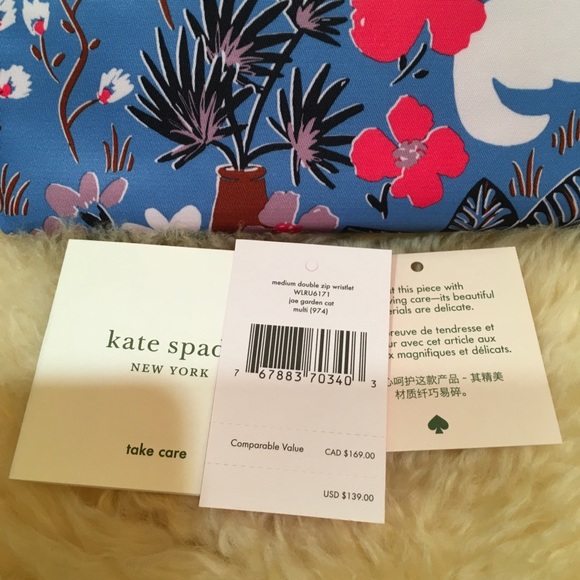 Kate spade Joe Garden Cat Wallet/ Wristlet - Picture 11 of 12